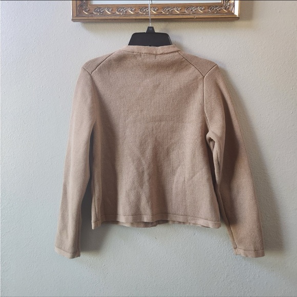 NWT Quince 100% Organic Cotton Sweater Jacket cardigan size L - Picture 3 of 10